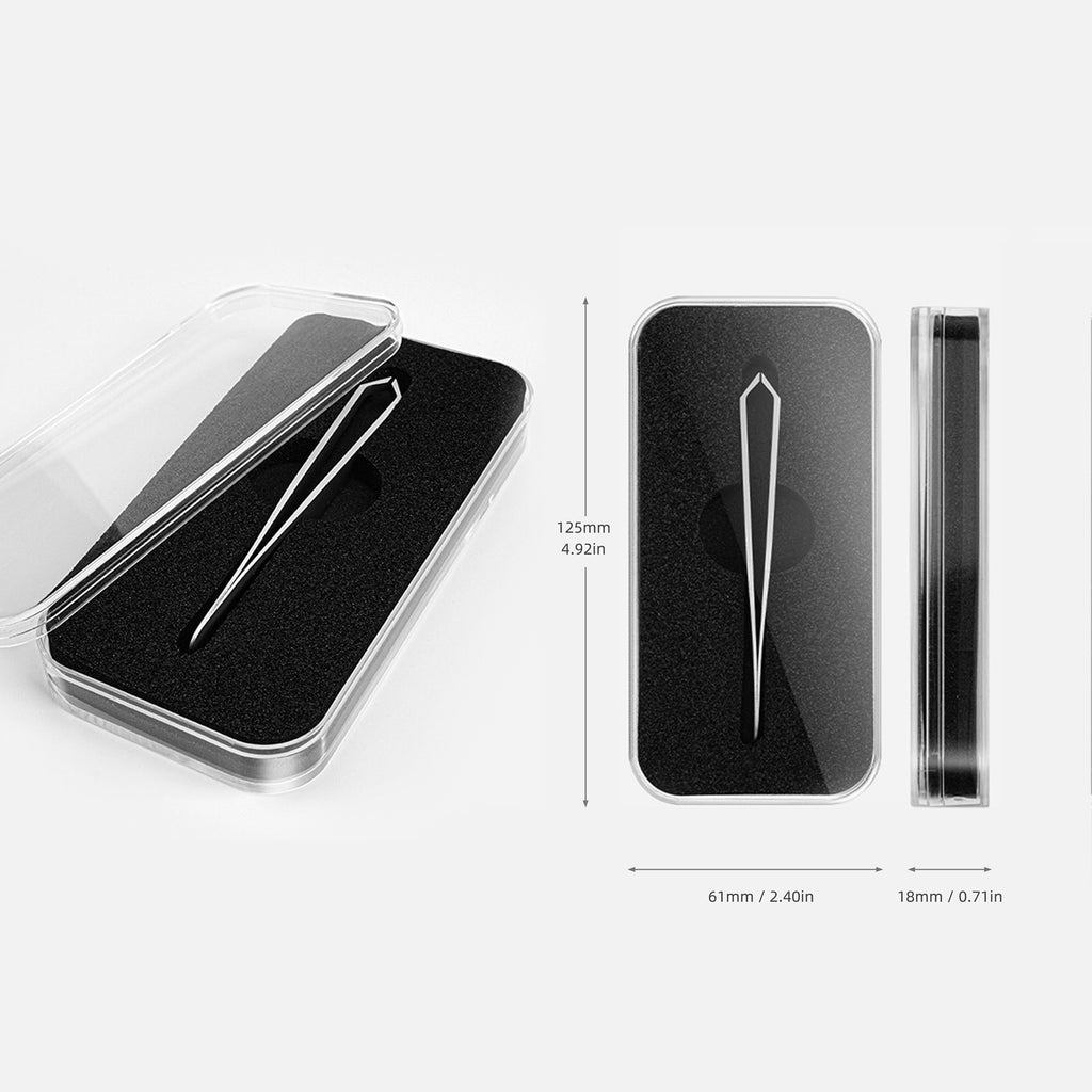 5mm Beard Tweezers - Clear Box