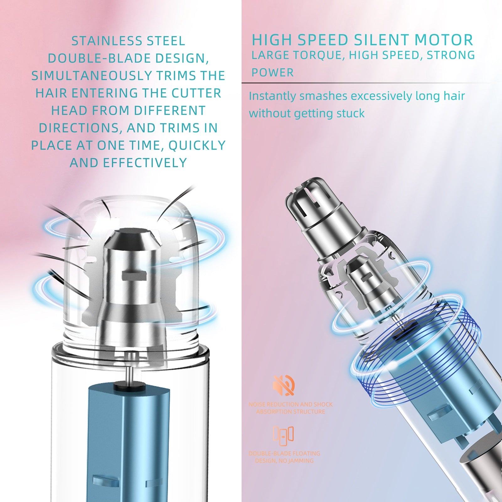 2-in-1 Electric Nose Hair Trimmer