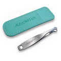 73mm Circular Nasal Hair Clipper - Cyan PU Case