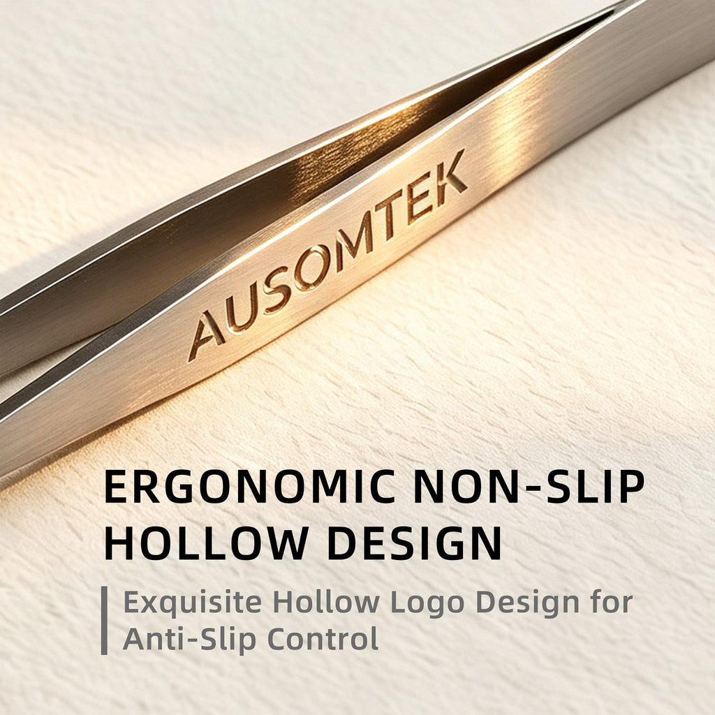 AUSOMTEK 96mm Ingrown Hair Tweezers with Needle Pointed Tip
