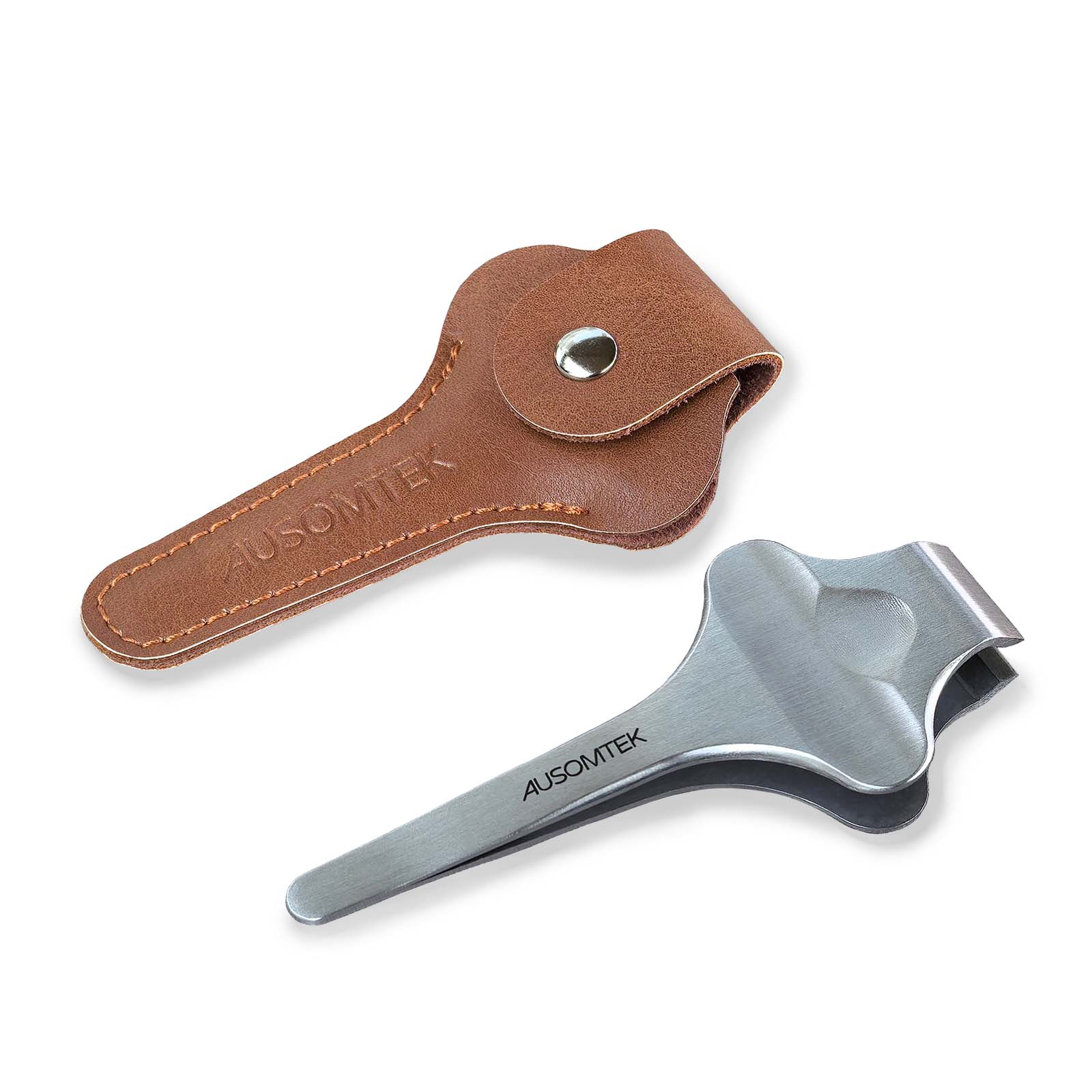 20mm Butterfly Beard Tweezers - Brown PU Case