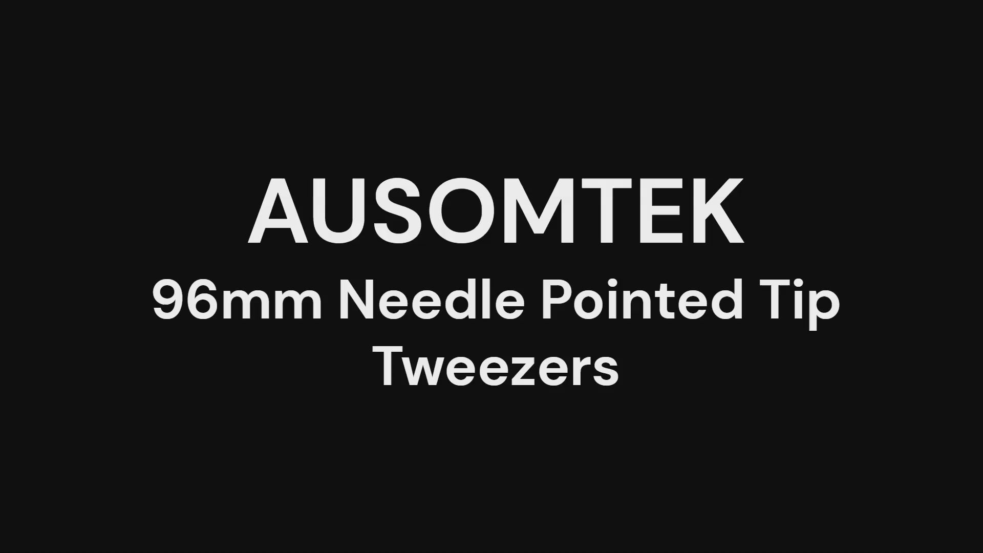 AUSOMTEK 96mm Ingrown Hair Tweezers with Needle Pointed Tip
