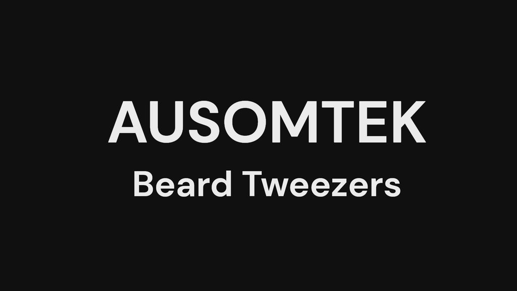 5mm Beard Tweezers - Cyan PU Case